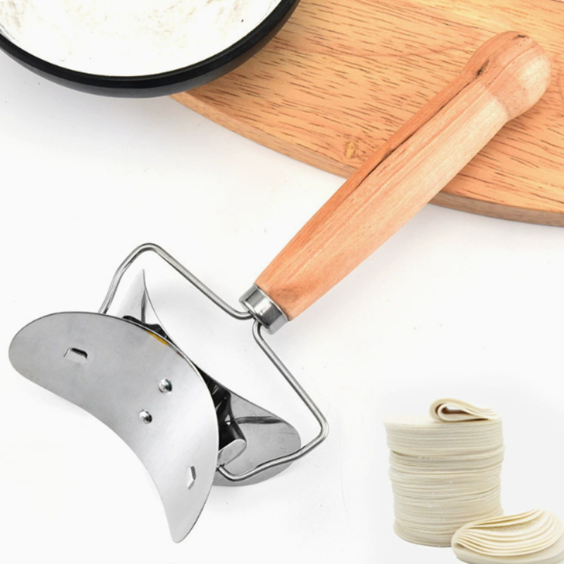 Stainless Steel Dumpling Cutter Roller for Perfect Homemade Dumpling Wrappers