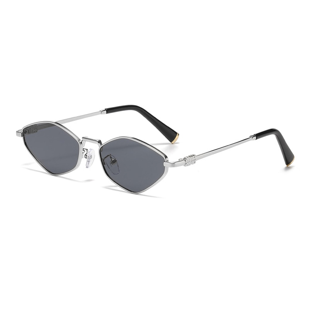 Luxe Rhombus Metal Sunglasses For Women With UV Protection 4