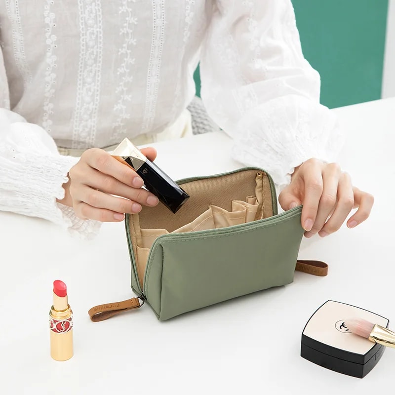 Luxe Mini Makeup Bag Portable Cosmetic Organizer for Purse & Travel