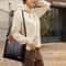 Elegant Large Capacity Tote Bag For Women PU Leather Shoulder Crossbody Handbag 2