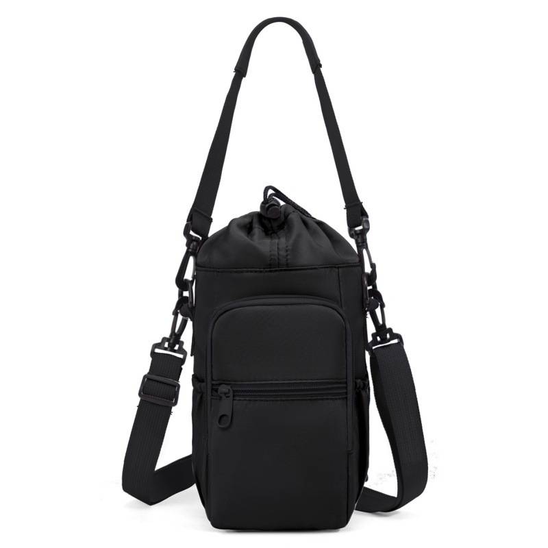AdventureFlow Insulated Water Bottle Carrier Bag with Phone Pocket & Adjustable Strap