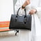 Luxe Croc Patent Leather Crossbody Tote for Women