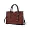 Luxe Croc Patent Leather Crossbody Tote for Women