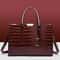 Luxe Croc Patent Leather Crossbody Tote for Women