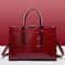 Luxe Croc Patent Leather Crossbody Tote for Women
