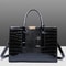 Luxe Croc Patent Leather Crossbody Tote for Women