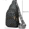 UrbanFlex Leather Chest Bag for Men & Women with Multi Zipper Crossbody Storage