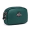 Vintage Leather Double Zip Coin Purse Wallet For Women Travel Organizer Pouch 5
