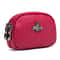 Vintage Leather Double Zip Coin Purse Wallet For Women Travel Organizer Pouch 8