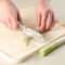 ErgoSlice Stainless Steel Vegetable Cutter & Scallion Slicer for Precision Garnishing