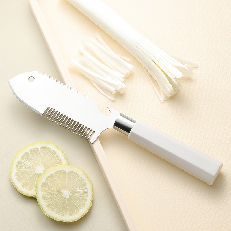 ErgoSlice Stainless Steel Vegetable Cutter & Scallion Slicer for Precision Garnishing