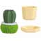 Cactus Handle Dish Scrubber Brush with Nano Cleaning Ball for Pots, Pans & Sinks