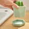 Cactus Handle Dish Scrubber Brush with Nano Cleaning Ball for Pots, Pans & Sinks