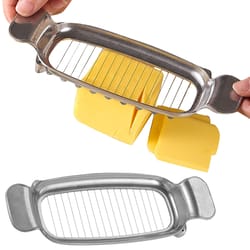 precisionslice stainless steel butter wire cutter & cheese slicer tool