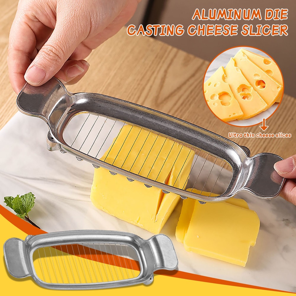 PrecisionSlice Stainless Steel Butter Wire Cutter & Cheese Slicer Tool