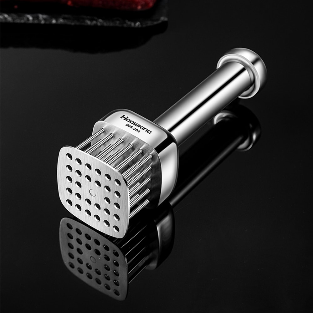 Stainless Steel Meat Tenderizer Needle Hammer for Juicy Steaks and Pork Chops