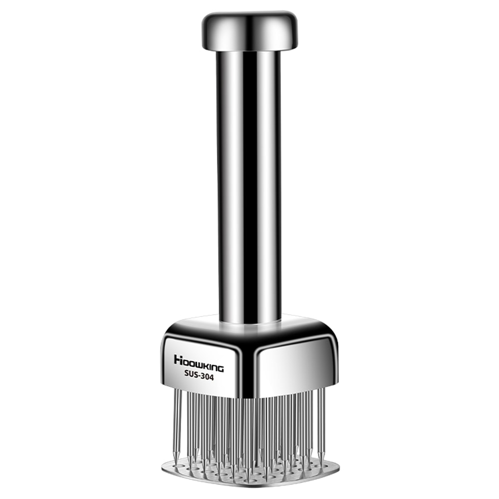 Stainless Steel Meat Tenderizer Needle Hammer for Juicy Steaks and Pork Chops