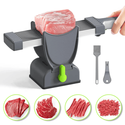 adjustable stainless steel manual meat slicer for fresh meat and jerky cutting