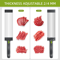 Adjustable Stainless Steel Manual Meat Slicer for Fresh Meat and Jerky Cutting