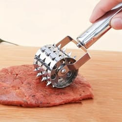 stainless steel meat tenderizer roller for juicy steaks and faster cooking