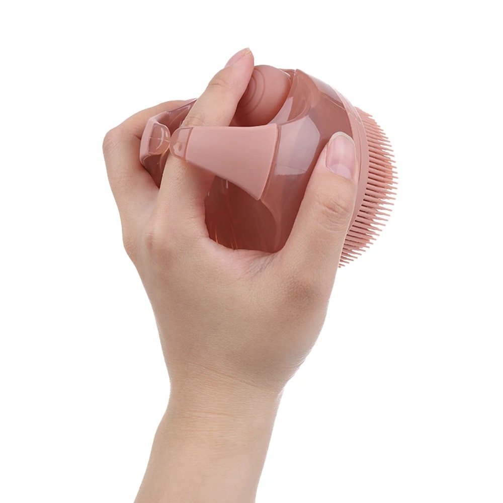 Silicone Body Scrubber Brush with Soap Dispenser for Deep Cleansing & Gentle Massage