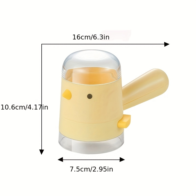 Chick Press Salt Dispenser Bottle for Precise Kitchen Seasoning Control
