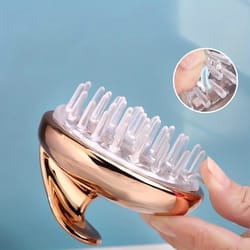 silicone scalp massager shampoo brush for deep hair & head care