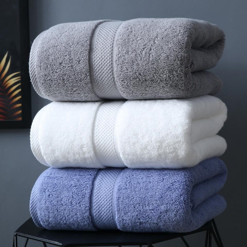 Luxury Cotton Bath Towel Soft Absorbent Spa Towel for Home, Beach & Hotel Use