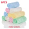 PureCotton Muslin Face Towels Set Soft Absorbent Baby Washcloths For Makeup Hands Daily Care 9