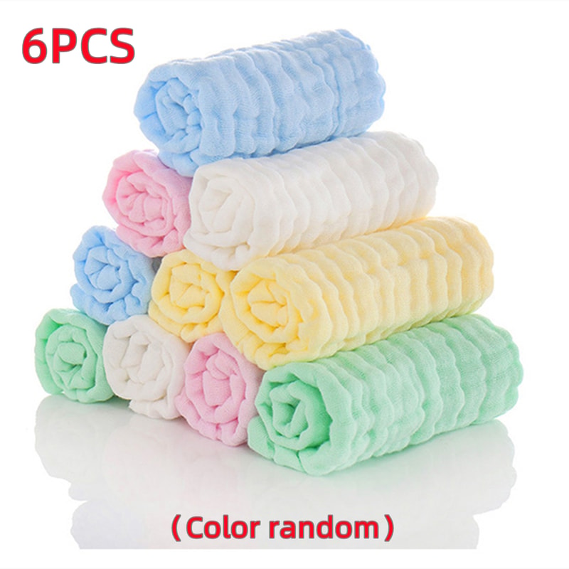PureCotton Muslin Face Towels Set Soft Absorbent Baby Washcloths For Makeup Hands Daily Care 9