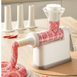 premium manual sausage stuffer with nozzles large capacity homemade sausage maker