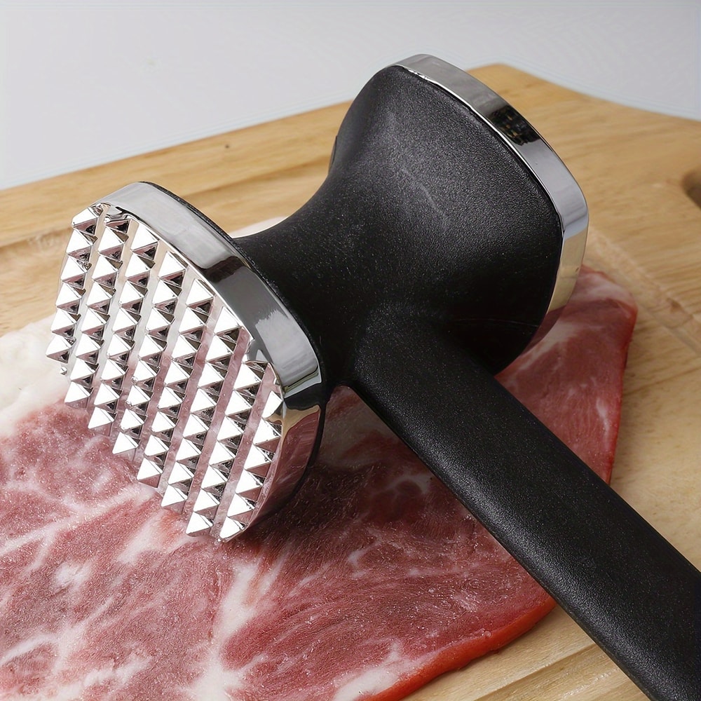 Heavy Duty Meat Tenderizer Hammer Stainless Steel Mallet for Juicy Steaks and Easy Kitchen Prep