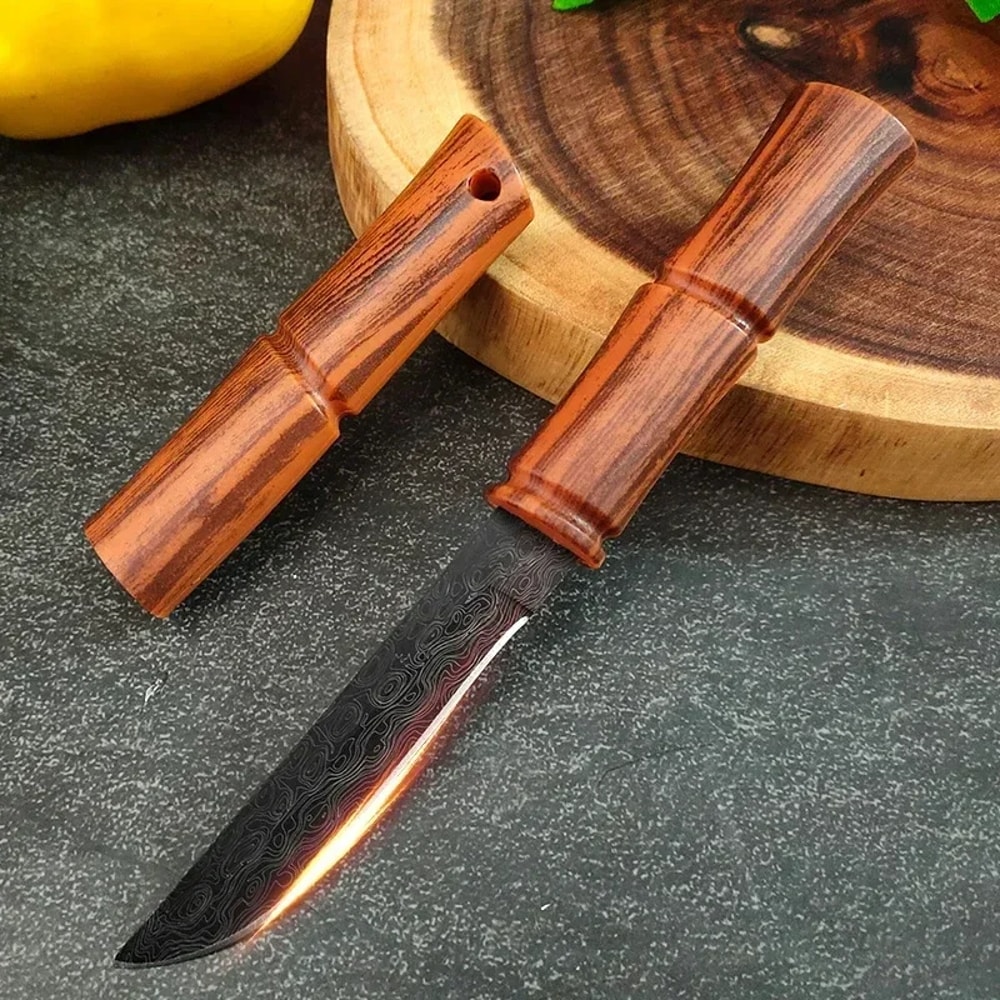 Hand Forged Butcher Knife For Meat Cutting And Outdoor Cooking 0