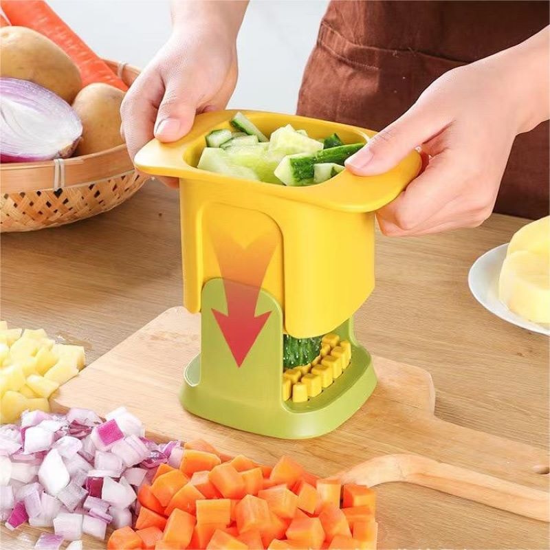 QuickPress Vegetable Chopper And French Fry Cutter For Fast Kitchen Prep 3
