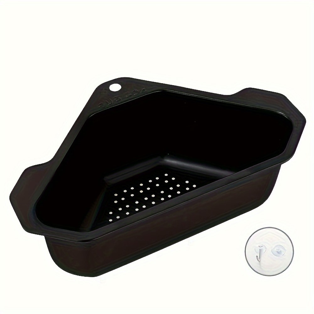 TriFlow Stainless Steel Kitchen Sink Drain Basket For Food Waste And Produce Rinsing 5