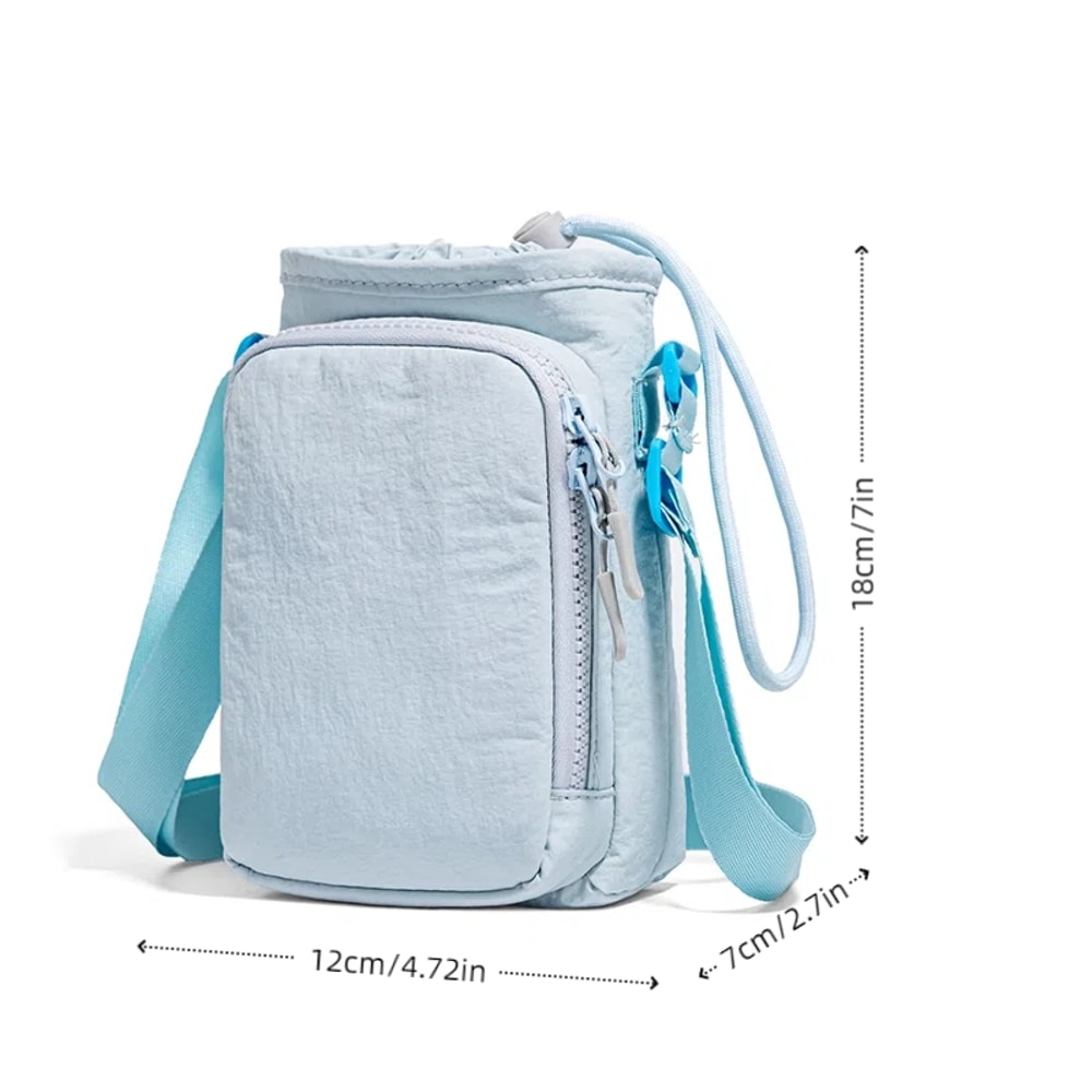 HydroGo Water Bottle Carrier Bag with Phone Pocket & Adjustable Strap
