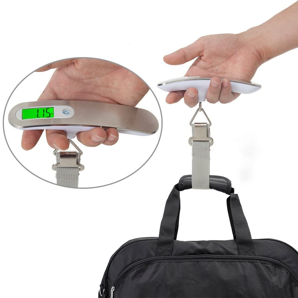 SmartGrip Digital Luggage Scale with LCD Display for Travel Bags and Suitcases
