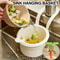 Adjustable Kitchen Sink Strainer Basket with Hanging Drain Rack & Food Waste Filter