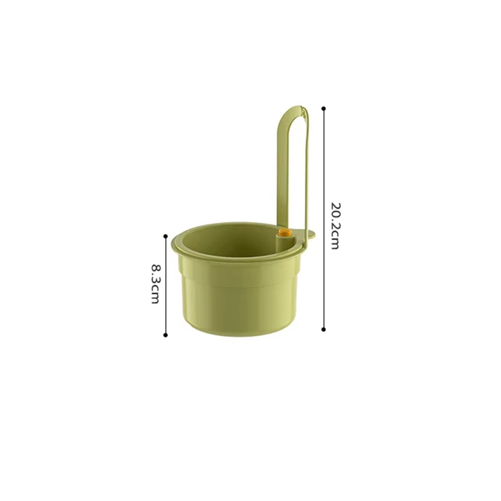Adjustable Kitchen Sink Strainer Basket with Hanging Drain Rack & Food Waste Filter