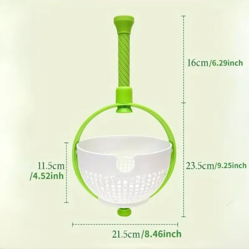 FreshSpin Rotating Salad Spinner And Vegetable Washing Basket With Drainage Storage 4