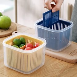 freshlock onion ginger garlic keeper with drain basket food storage box