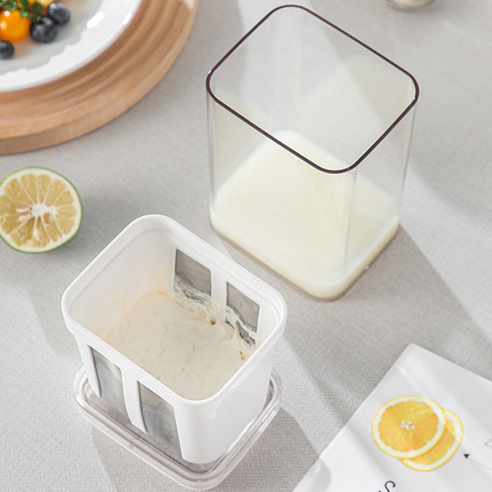 Pro Greek Yogurt Strainer and Yogurt Filter with Stainless Steel Whey Separator