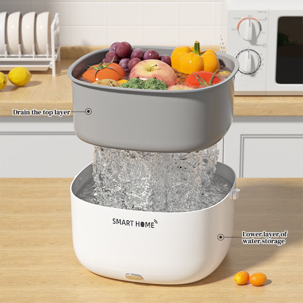 PureFresh Portable Fruit and Vegetable Cleaner with Ultrasonic Pesticide Remover