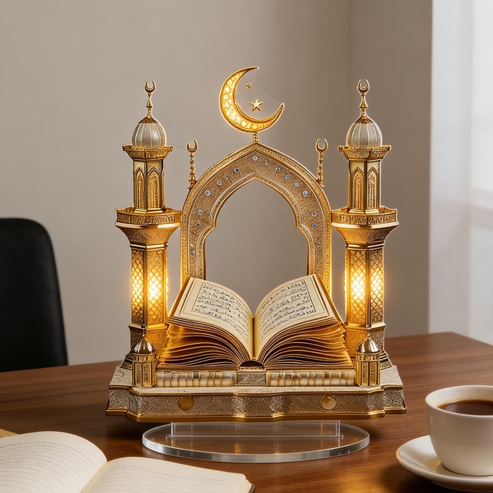 Moon Palace Acrylic Castle Decor for Desk and Home Display