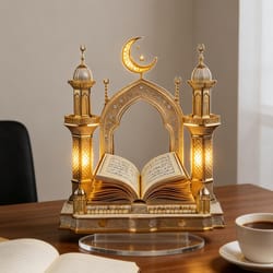 moon palace acrylic castle decor for desk and home display