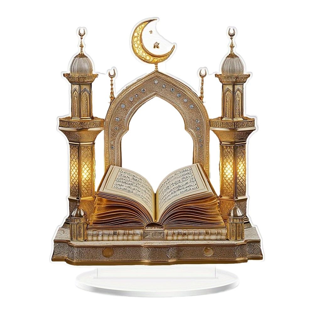Moon Palace Acrylic Castle Decor for Desk and Home Display