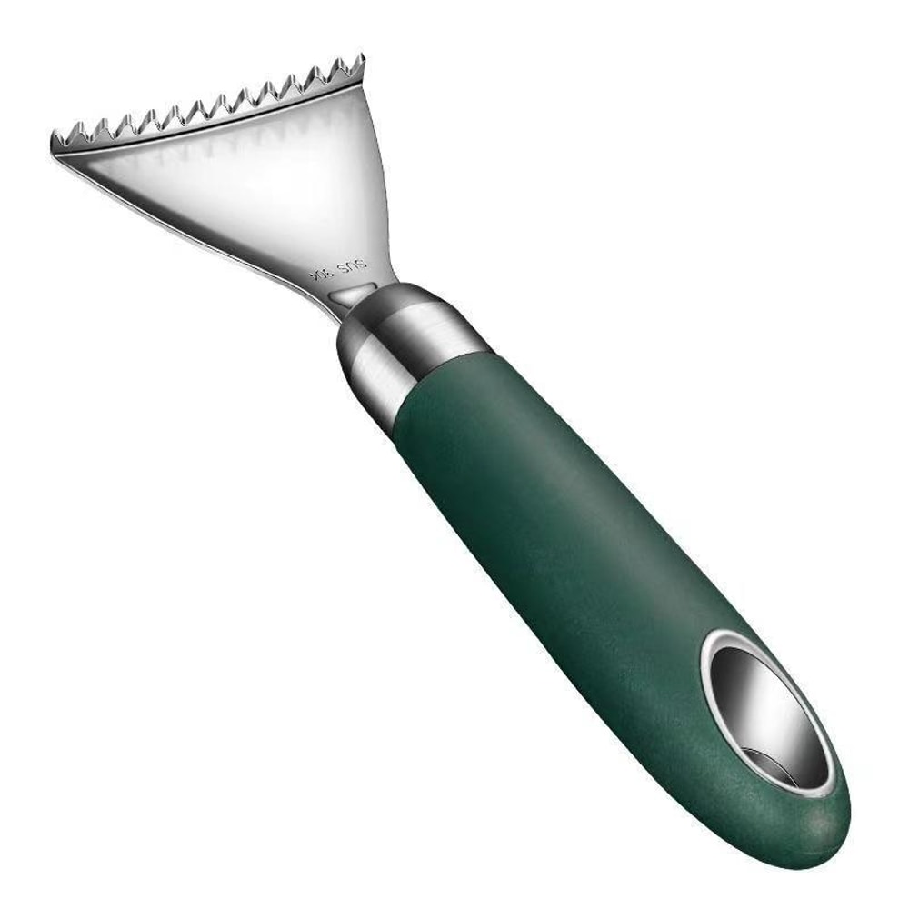Stainless Steel Fish Scale Scraper with Non Slip Handle for Fast Kitchen Prep