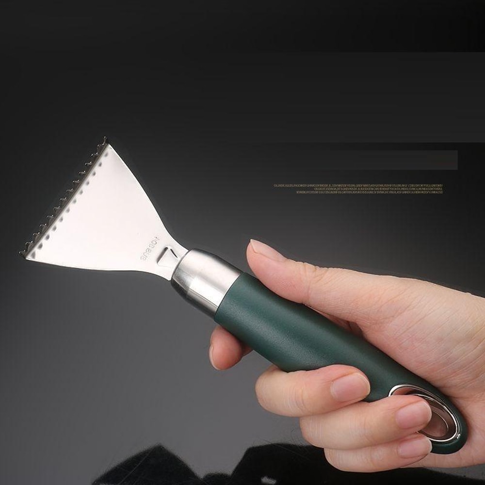 Stainless Steel Fish Scale Scraper with Non Slip Handle for Fast Kitchen Prep