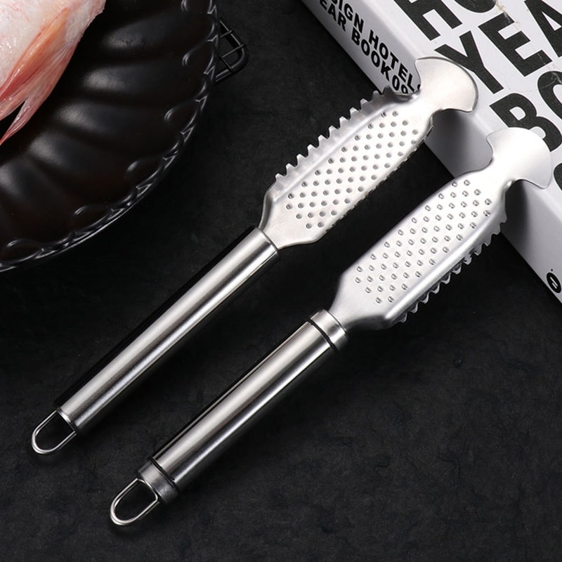 Stainless Steel Fish Scaler Tool for Fast Safe Fish Cleaning