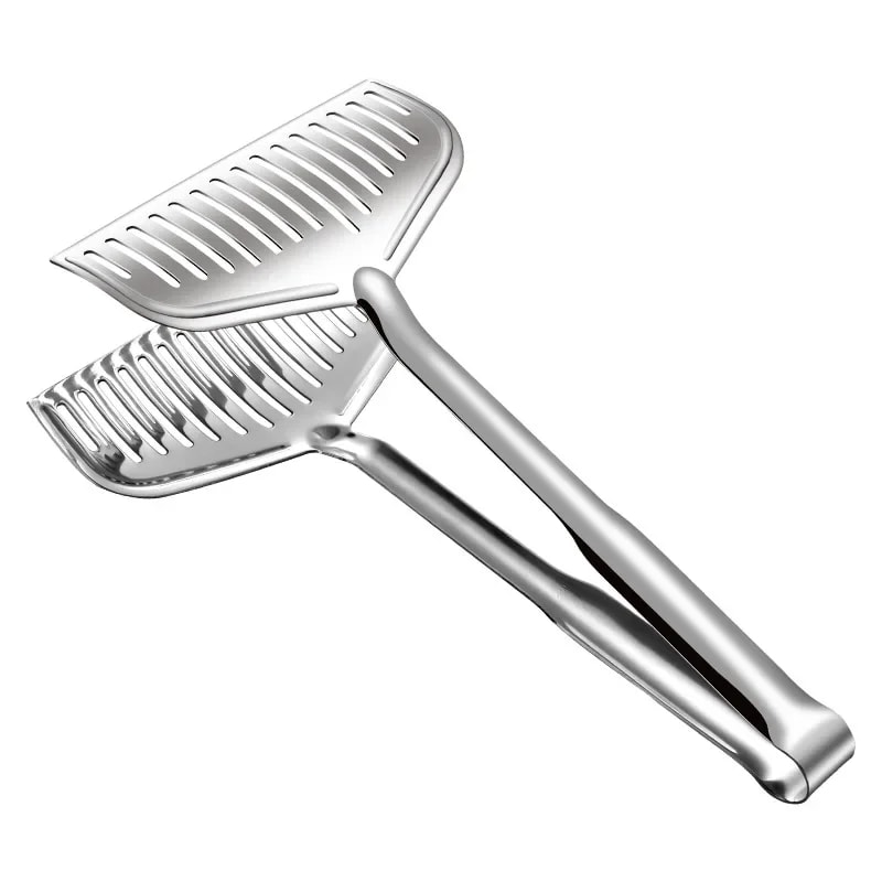 Stainless Steel Fish Grilling Steak Frying Tongs For BBQ And Kitchen Cooking 4
